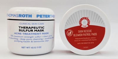 Peter Thomas Roth Therapeutic Sulfur Mask + First Aid Beauty Blemish Patrol Pads