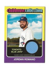 2024 Topps Heritage Clubhouse Collection GU Relic Jordan Romano Toronto Blue Jay
