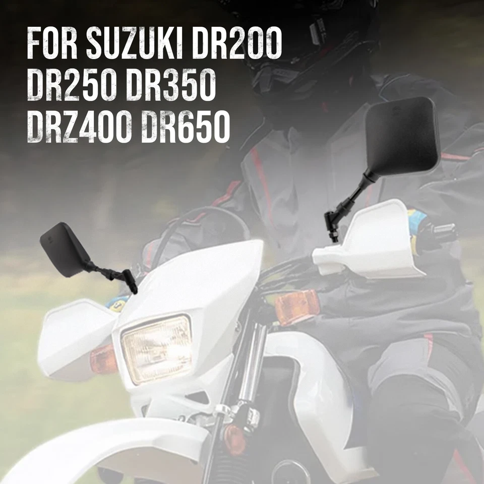 Rearview Side Mirror For Suzuki DR650/200/350 DRZ400 DRZ400E DRZ400S 400SM RV125 Foto 4 de 4