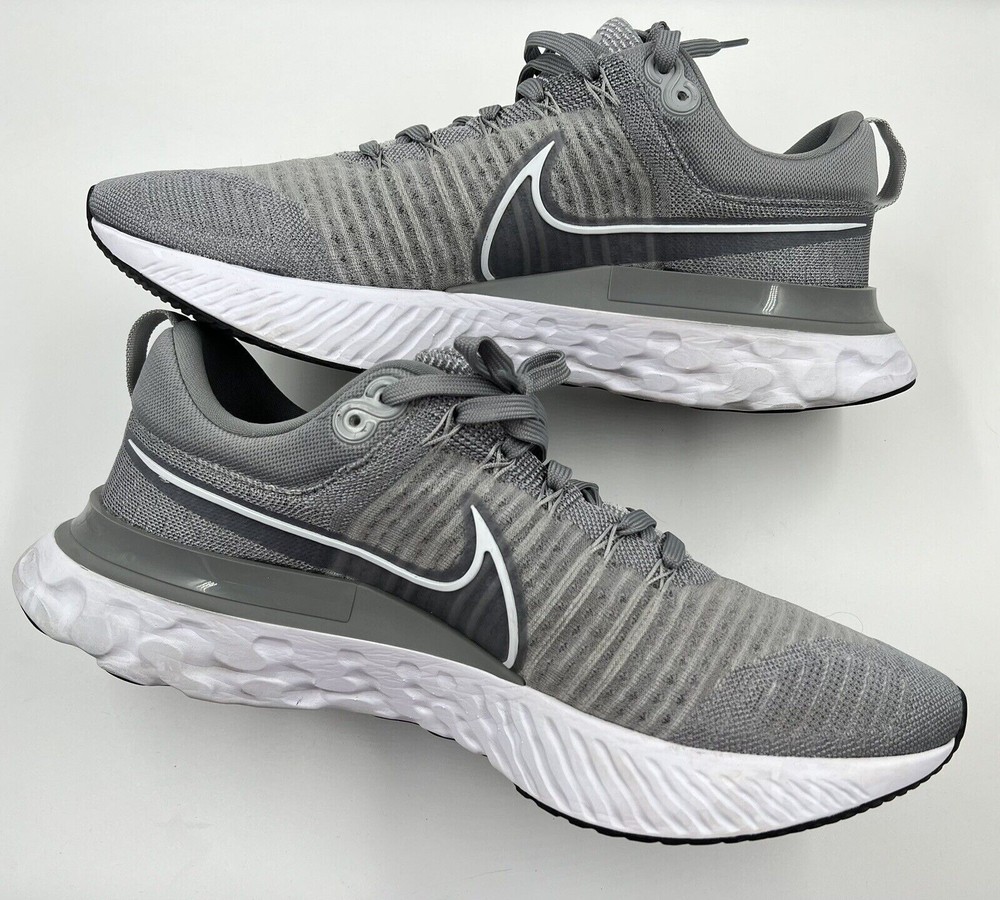 Nike React Infinity Run Flyknit 2 Particle Gray Running Shoe Men 14 Women 15.5 CT2423-001