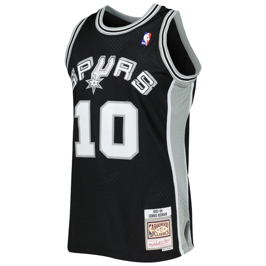 San Antonio Spurs Dennis Rodman Mitchell Ness Black 1993/94
