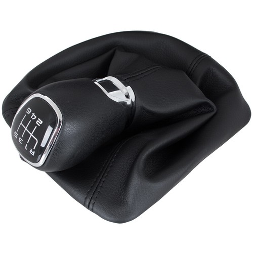 Soufflet De Boîte De Vitesses En Cuir Véritable Noir – L&P A0024, Manchon De Changement Manuel 100% Cuir Authentique