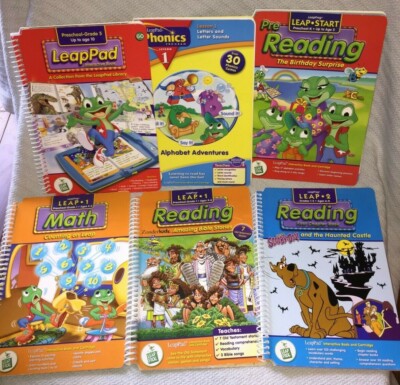 Choice of LeapFrog LeapPad Interactive Books ONLY Ages 4-10 Phonics Reading Math