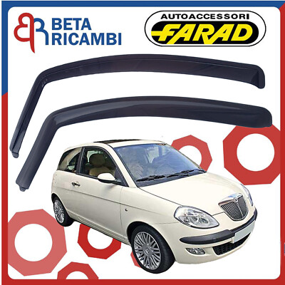 Deflettori D'Aria Farad Per Lancia Ypsilon 2003-2011 3 Porte - Antiturbo Fumé - Foto 8