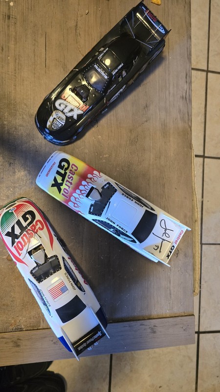 (3) John Force Nhra Castrol Gtx Funny Cars Ford Mustang Autograph Diecast 1:24