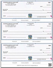 Custom Printed 3 Checks Per Page Hologram Hig...