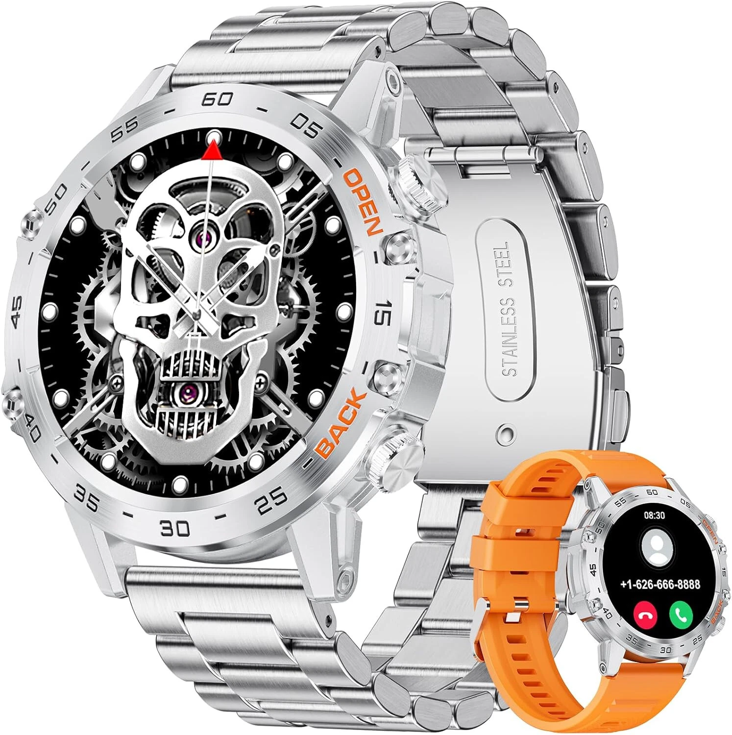 Smart Watch Men with Phone Function Sport Modes Waterproof Sleep Tracker Counter