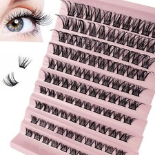 Lash Clusters,Individual Natural Wispy Lashes Reusable Eyelash Extension at Home