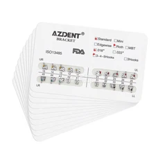 AZDENT Dental Orthodontics Brackets Braces Standard Roth Slot.018 Hooks 3-4-5