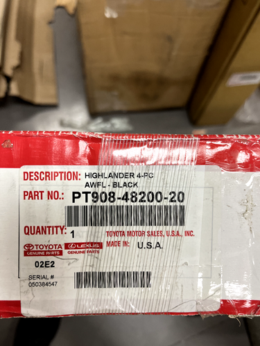 2020 23 Toyota Highlander 3 Row 4PC OEM All Weather Floor Liners PT908 48200 20 EBay