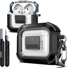 for Airpods 4Th Generation Protective Case, Compatible with Magsafe, Magnetic Au