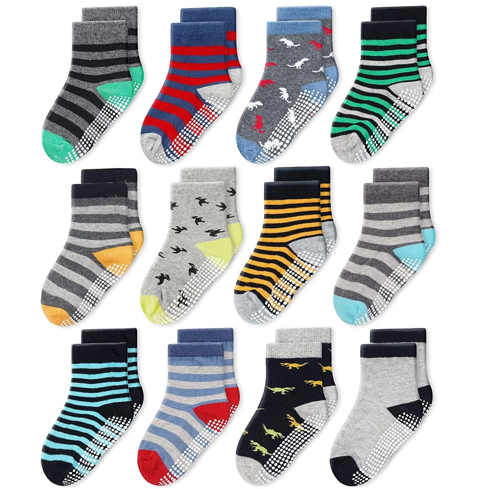 CozyWay Baby & Toddler Socks With 6-12 Months, Gray / Yellow Multicolor
Opens in a new window or tab