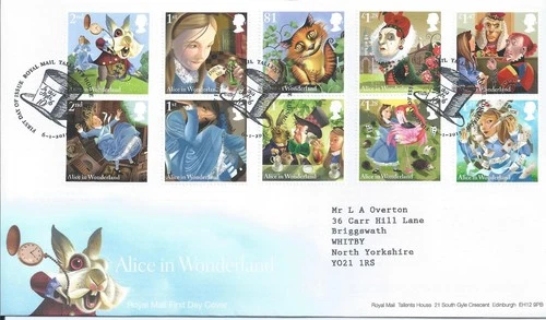GB QEII 2015 Alice in Wonderland First Day Cover Tallents House
