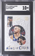 2021-22 PANINI ILLUSIONS KING OF CARDS #2 STEPHEN CURRY SGC 10 GM