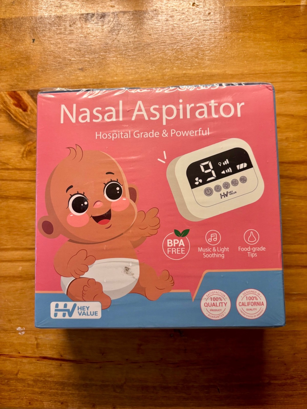 HEYVALUE Nasal Aspirator for Baby, Hospital Grade Nose Sucker with 9 Levels S