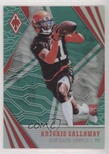 2018 Panini Phoenix Rookies Green 4/25 Antonio Callaway #182 fl4
