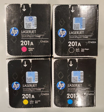 Genuine HP 201A LaserJet Full CMYK Toner Set CF400A CF401A CF402A CF403A NIB