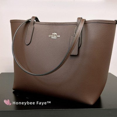 バッグ COACH handbag Signature brown Leather NWT COACH Medium City Tote Bag In Signature Canvas CDX82/CDX83 | eBay