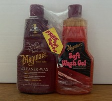 Vintage Meguiars Cleaner Wax Soft Wash Gel Pack Automotive Cleaner 16oz Each