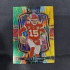 2025 Panini Select - Premier Level  Patrick Mahomes II Yellow Green Prizm Shock