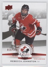 2014 Upper Deck Team Canada Juniors Exclusives 15/199 Rebecca Johnston #75 0c3