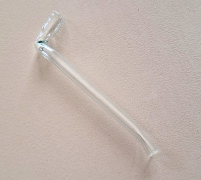 ca. 100 Premium Glas gebogen Pfeifen - 9 cm abgewinkelt Glas Lilie Pfeife Stil