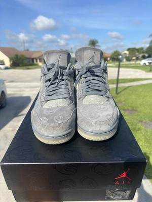 Size 9.5 - Nike Air Jordan 4 x KAWS Grey 2017