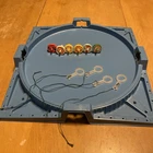 Vintage 1968 Ideal Battling Tops Game - For Parts: 6 Tops And Board But No Box.