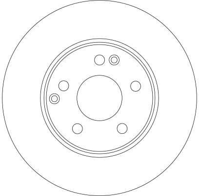 2Er Set Bremsscheiben TRW Automotive DF4180 MERCEDES-BENZ 203 421 03 12-image