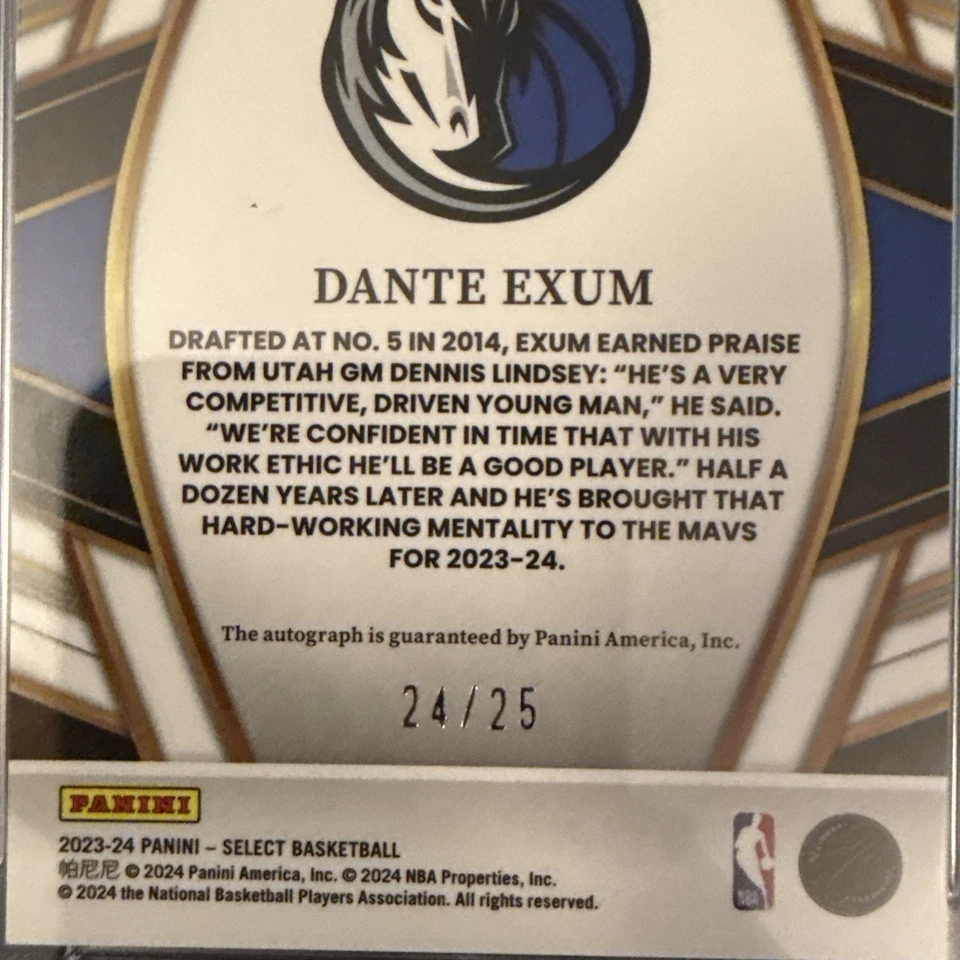 23 Select White Cracked Ice Dante Exum 24/25 automático - PSA 10 🏀🔥 Foto 3 de 4