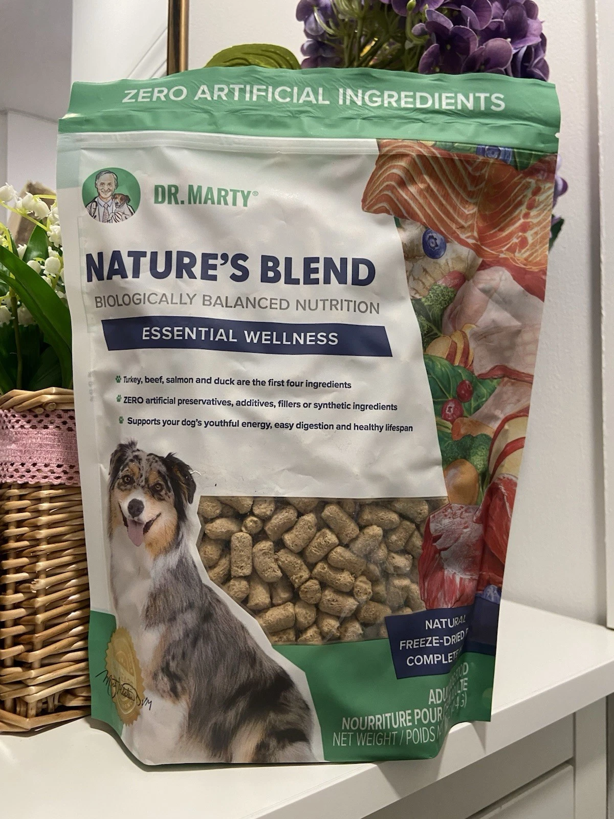 Dr. Marty Nature's Blend Essential Wellness Freeze Dried Dog Food, 16 oz