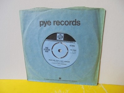 SINGLE 7'' - STATUS QUO - MAKE ME STAY A BIT LONGER - AUNTIE NELLIE