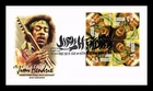 US COVER JIMI HENDRIX MUSIC ICONS FIRST DAY ISSUE BLOCK OF 4 ARTCRAFT