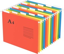Hanging File Folders, A4 Size with 5 Elegant ...