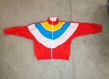 Vintage Mureli Jacket Small Multicolor Nylon Windbreaker Colorblock 80s