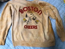 60s-70s USA Vintage Peanuts Snoopy Sweatshirt Retro Pullover Top