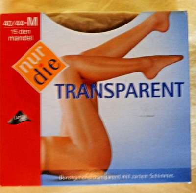 NurDie Feinstrumpfhose Transparent 15den Gr. 40 / 44 mandel