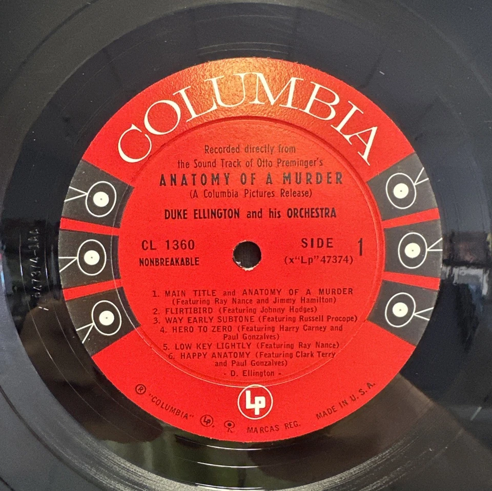 Duke Ellington - Anatomy Of A Murder OST - Columbia LP VG++ JAZZ MONO 6EYE - Image 2 of 4