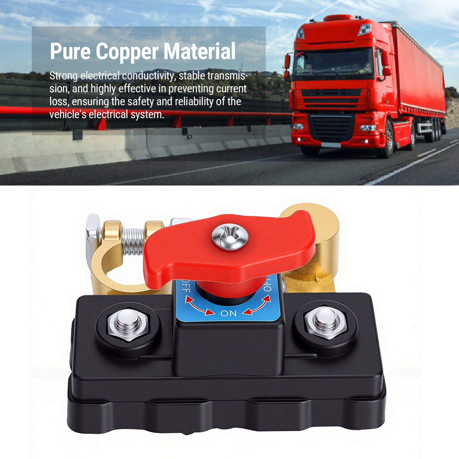 Battery Disconnect Switch Reliable Cut Off For Cars Trucks RVs