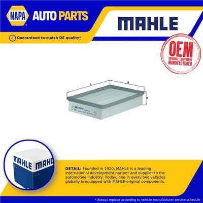 Air Filter fits FORD TRANSIT TOURNEO 2.0D 00 to 06 Mahle 1432209 1496814 165190