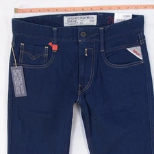 NEW Mens Replay M914 ANBASS Stretch Slim Tapered Blue Jeans W29 W28 L32 BNWT