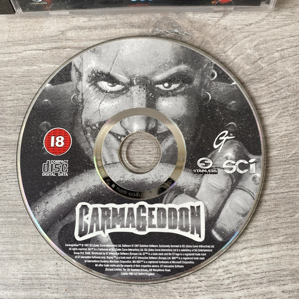 Carmageddon PC CD-ROM Vintage Game Jewel Case SCi 18 PAL UK GT Interactive 1997 - Image 4 of 4