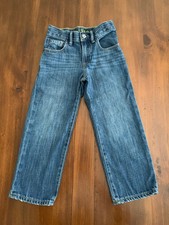 Gap 1969 Boys Size 5 Jeans, Loose Fit, Adjustable Waist, Med Wash