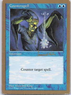 Counterspell - 1997 Janosch Kuhn (5ED) S World Championship Decks LP