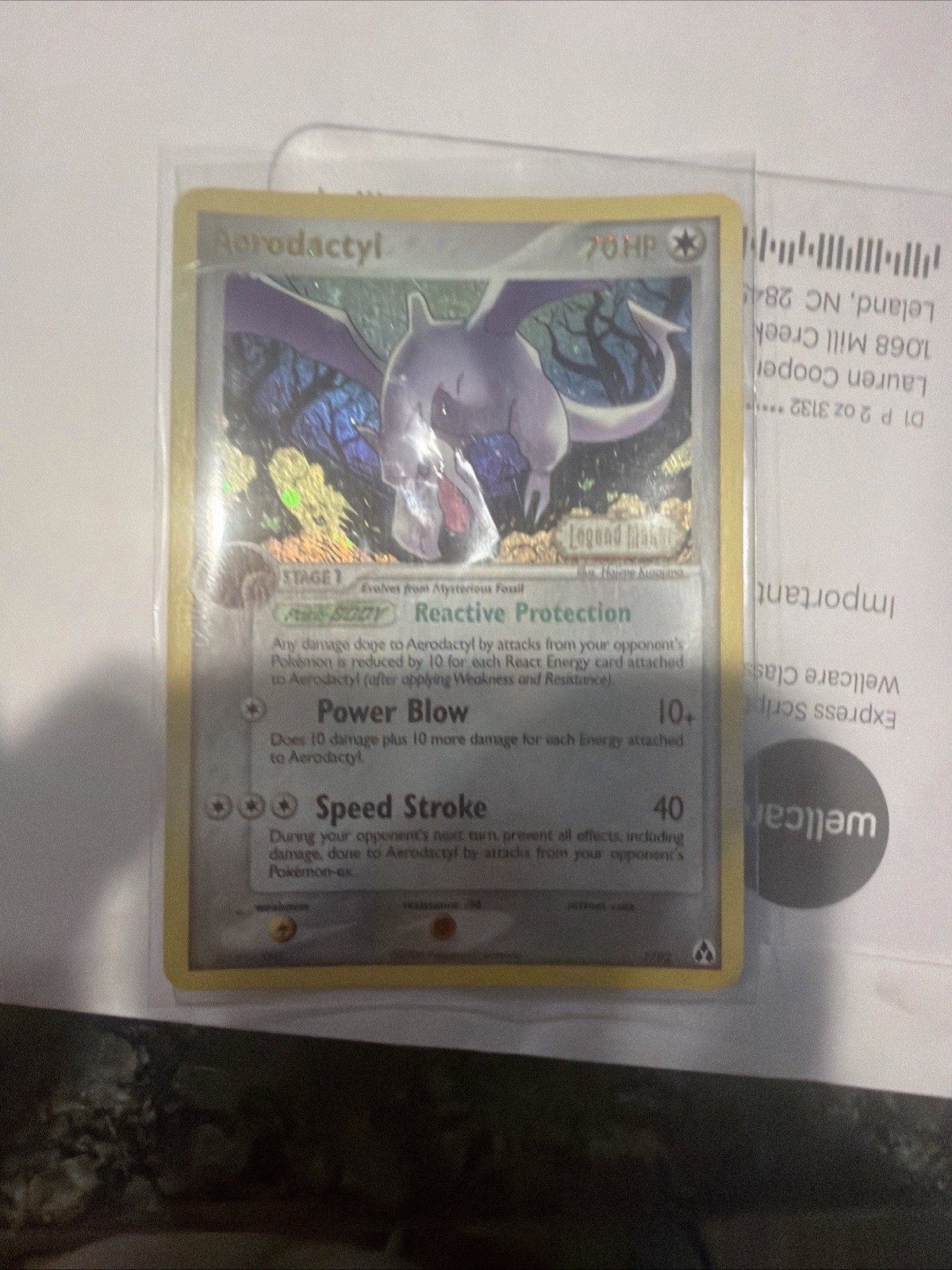 NM Aerodactyl 1/92 Legend Maker Reverse Holo