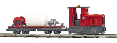 Busch H0f 12119 Field Railway Fire Engine, Gmeinder 15/18 with Fire Truck New