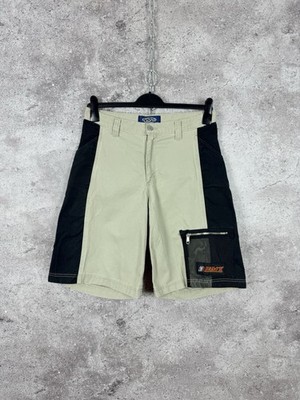 Vintage Lee Pipes BMX Baggy Shorts Beige Jorts Skate JNCO Style Herren Größe 30