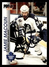 1992 Pro Set Hockey #188 Jamie Macoun Signed Autograph (no COA)