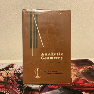Analytic Geometry Hardcover Textbook Mathematics Little, Brown Brady Mansfield