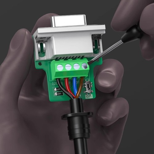 9 Female To CAN Converter Terminals Resistor Switcher Secure Housing Screw - 第 5/8 張圖片